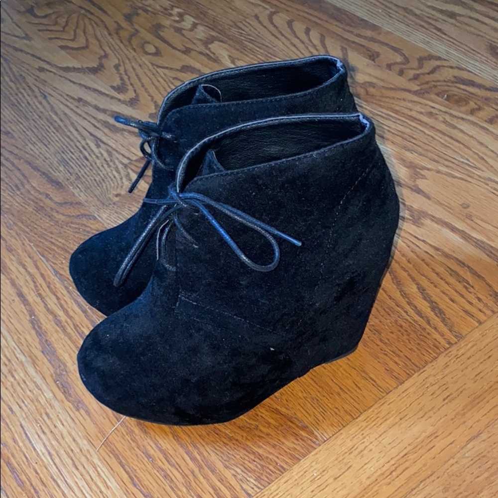 Wedge Bootie with Laces